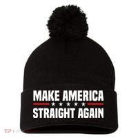 MASA Make America Straight Again Pom Pom 12in Knit Beanie thumb 0