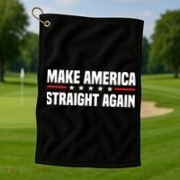 MASA Make America Straight Again Golf Towel thumb 1