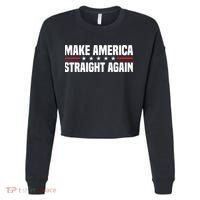 MASA Make America Straight Again Cropped Pullover Crew thumb 0