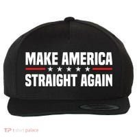 MASA Make America Straight Again Wool Snapback Cap thumb 0