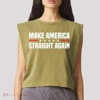 MASA Make America Straight Again Garment-Dyed Women's Muscle Tee thumb 2