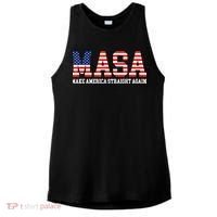 MASA Make America Straight Again Ladies PosiCharge Tri-Blend Wicking Tank thumb 0