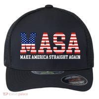 MASA Make America Straight Again Flexfit Unipanel Trucker Cap thumb 0