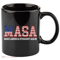 MASA Make America Straight Again 11oz C Handle Ceramic Mug thumb 0