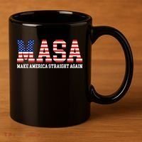 MASA Make America Straight Again 11oz C Handle Ceramic Mug thumb 3
