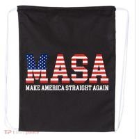 MASA Make America Straight Again Drawstring Bag thumb 0