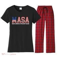 MASA Make America Straight Again Women's Flannel Pajama Set thumb 0