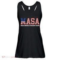 MASA Make America Straight Again Ladies Essential Flowy Tank thumb 0