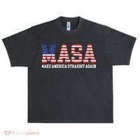 MASA Make America Straight Again Urban Oversized Heavyweight T-Shirt thumb 0