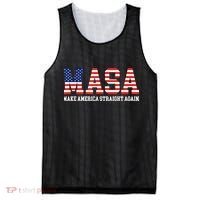MASA Make America Straight Again Mesh Reversible Basketball Jersey Tank thumb 0