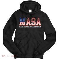 MASA Make America Straight Again Tie Dye Hoodie thumb 0