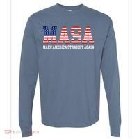 MASA Make America Straight Again Comfort Colors Heavyweight Long Sleeve T-Shirt thumb 0