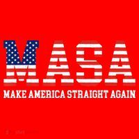 MASA Make America Straight Again Santa Hat thumb 1