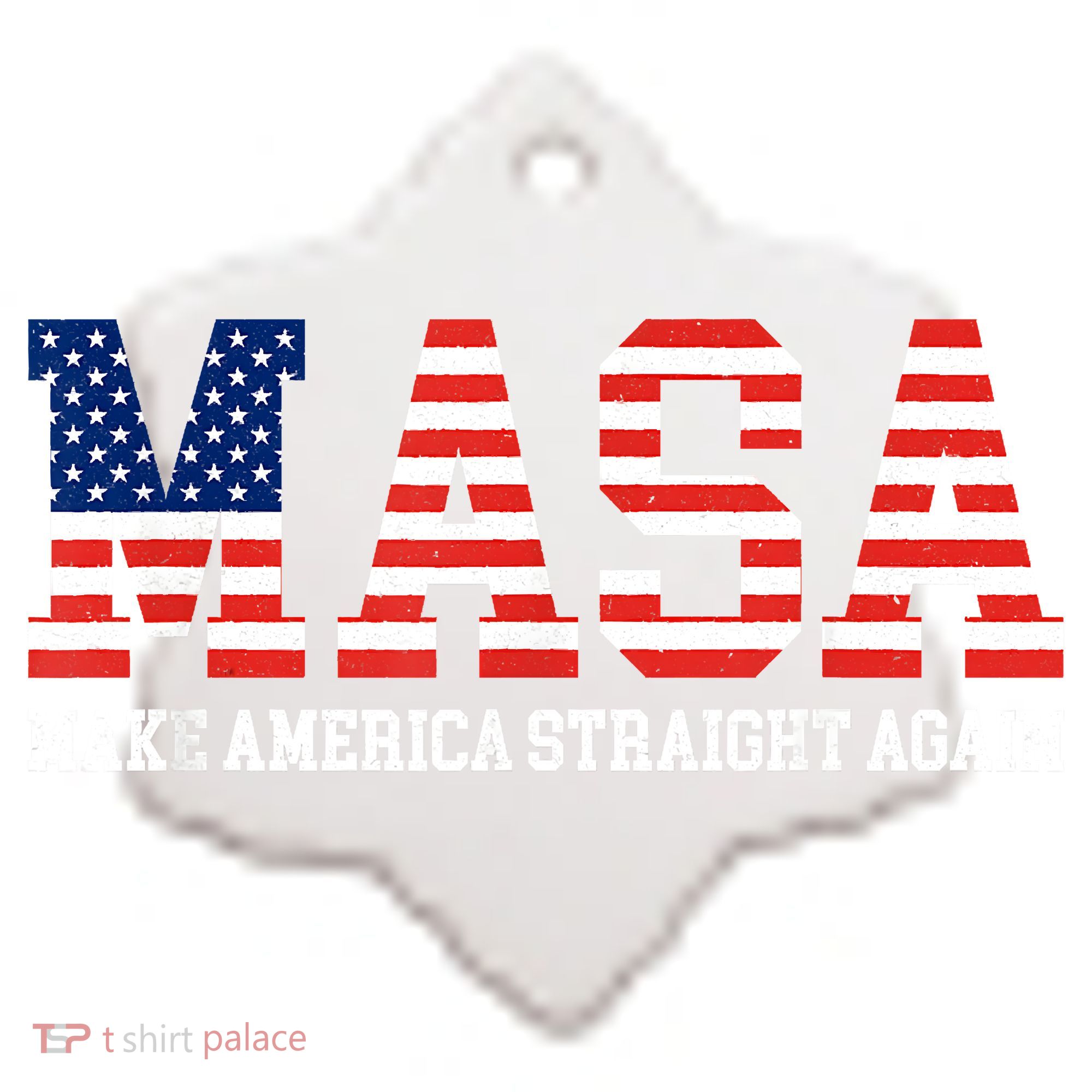 MASA Make America Straight Again Ceramic Ornament