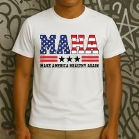 Maha Make America Healthy Again Us Patriotic T-Shirt thumb 3