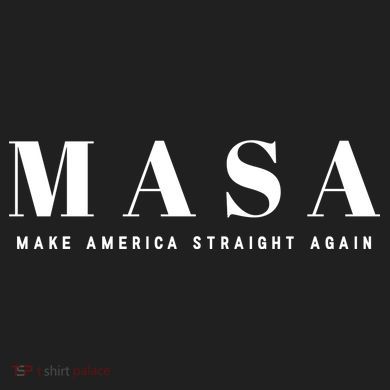 MASA Make America Straight Again Urban Oversized Heavyweight T-Shirt