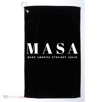 MASA Make America Straight Again Golf Towel