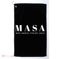 MASA Make America Straight Again Golf Towel thumb 0