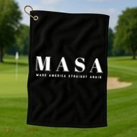 MASA Make America Straight Again Golf Towel thumb 1