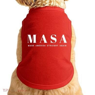 MASA Make America Straight Again Doggie Tank