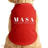 MASA Make America Straight Again Doggie Tank thumb 0