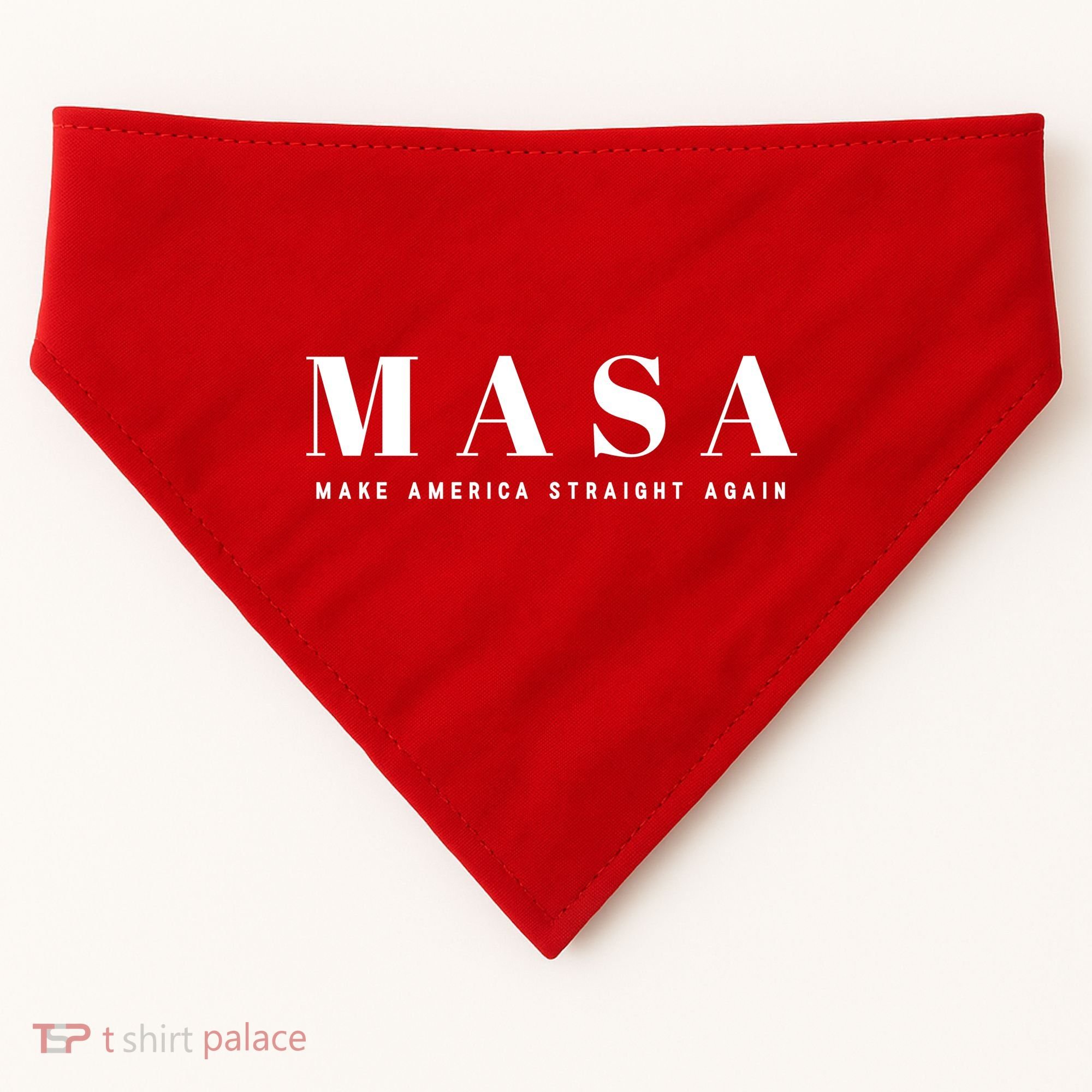 MASA Make America Straight Again USA-Made Doggie Bandana