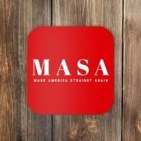 MASA Make America Straight Again Coaster thumb 0