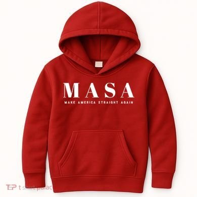 MASA Make America Straight Again Kids Hoodie
