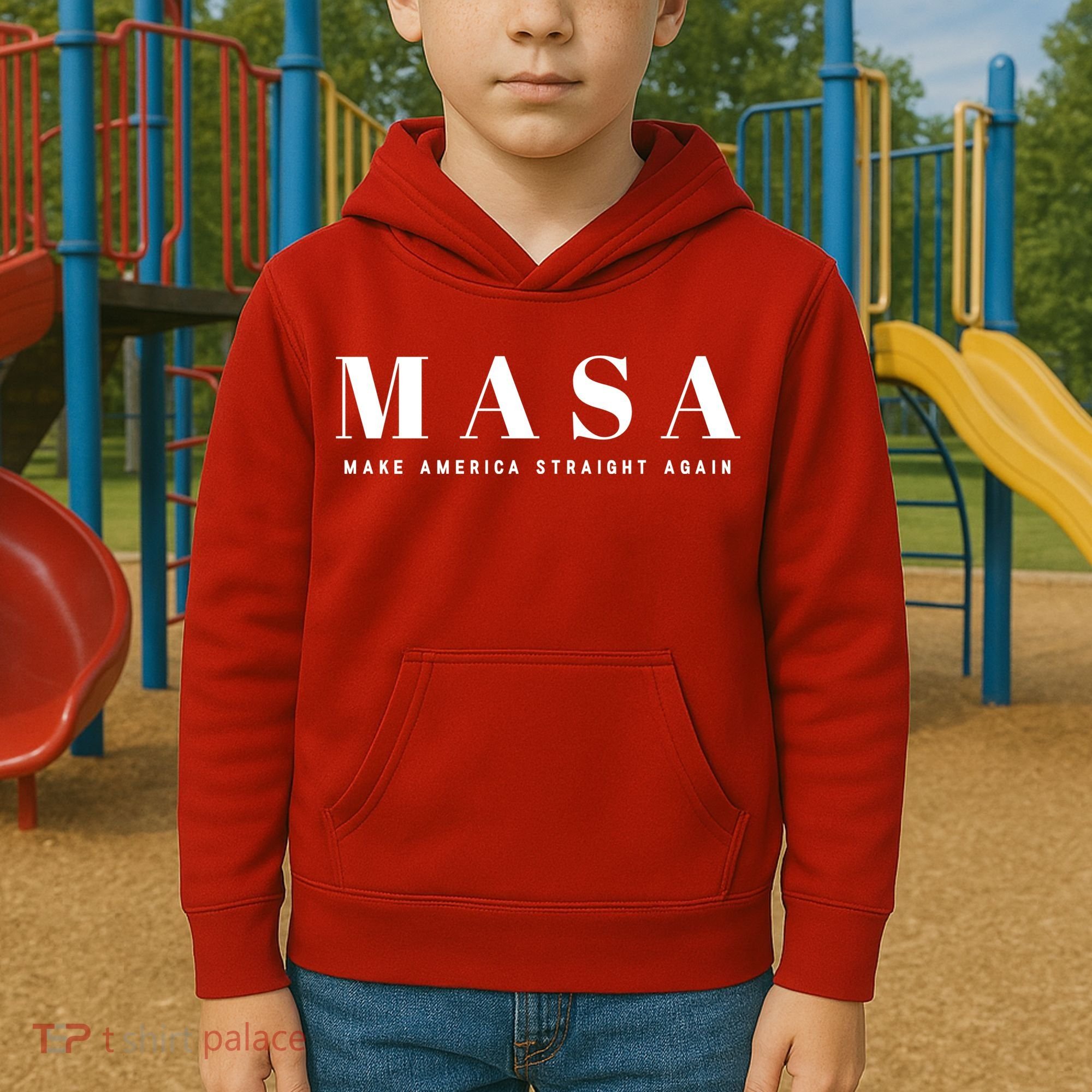 MASA Make America Straight Again Kids Hoodie