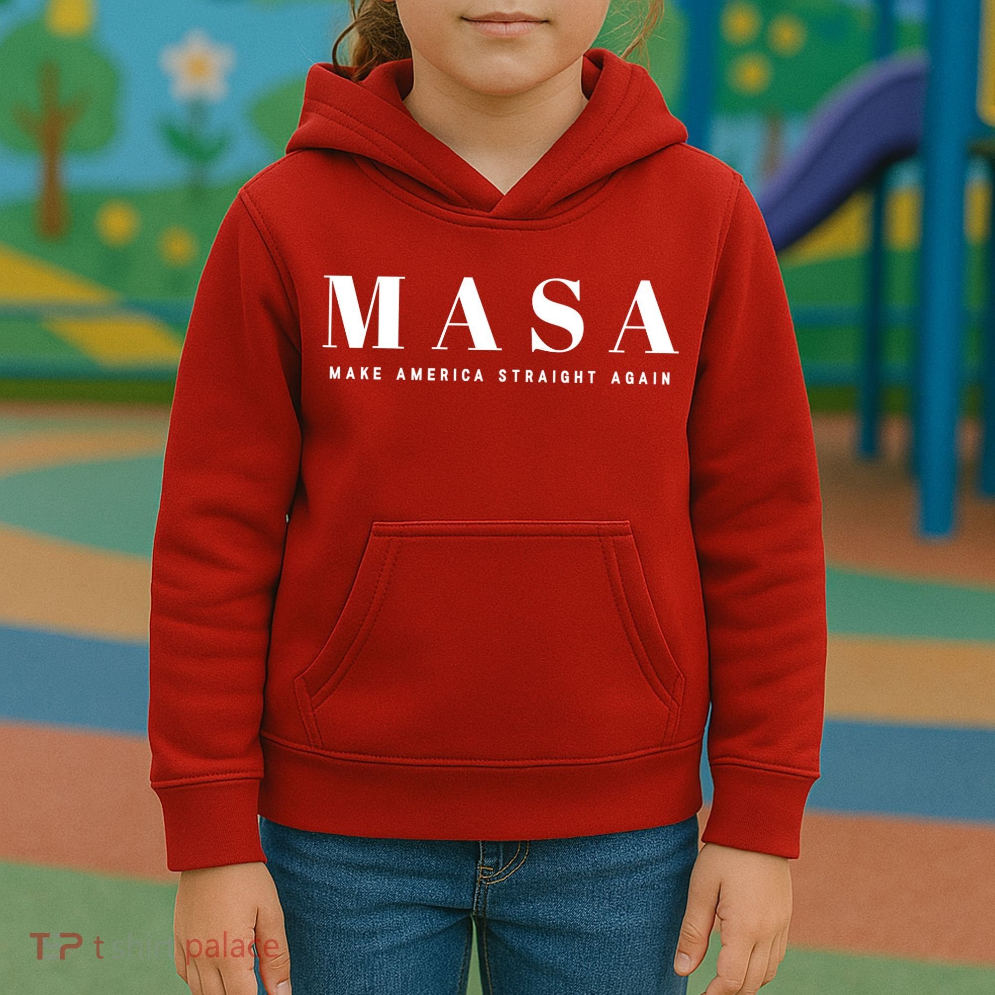 MASA Make America Straight Again Kids Hoodie