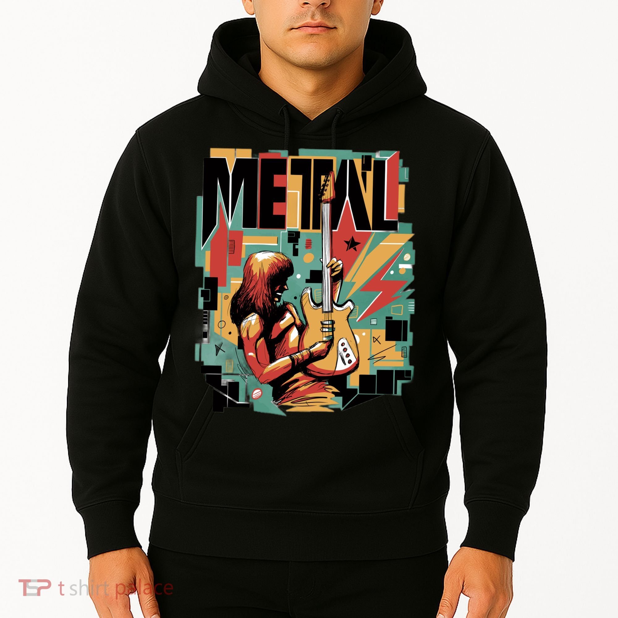 Metal Music Abstract Hoodie