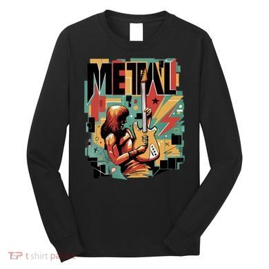 Metal Music Abstract Long Sleeve Shirt