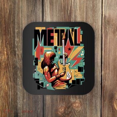Metal Music Abstract Coaster