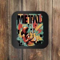 Metal Music Abstract Coaster thumb 0