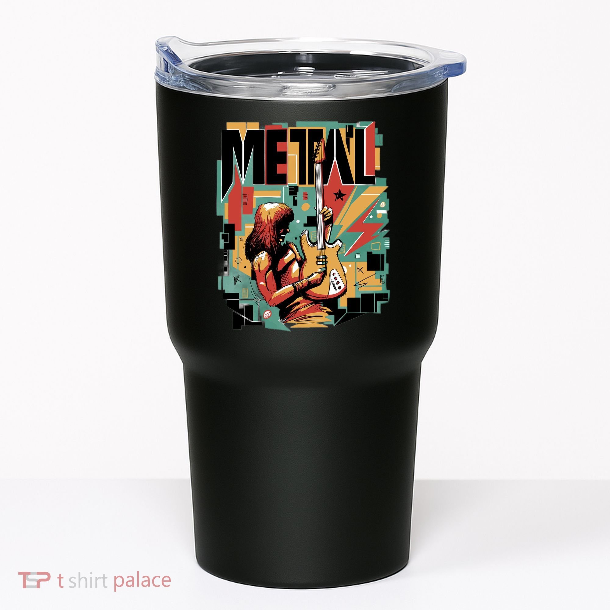 Metal Music Abstract Tumbler