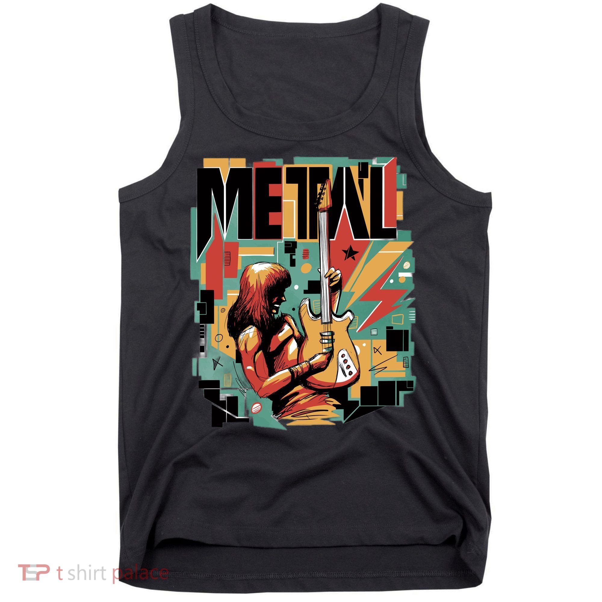 Metal Music Abstract Tank Top