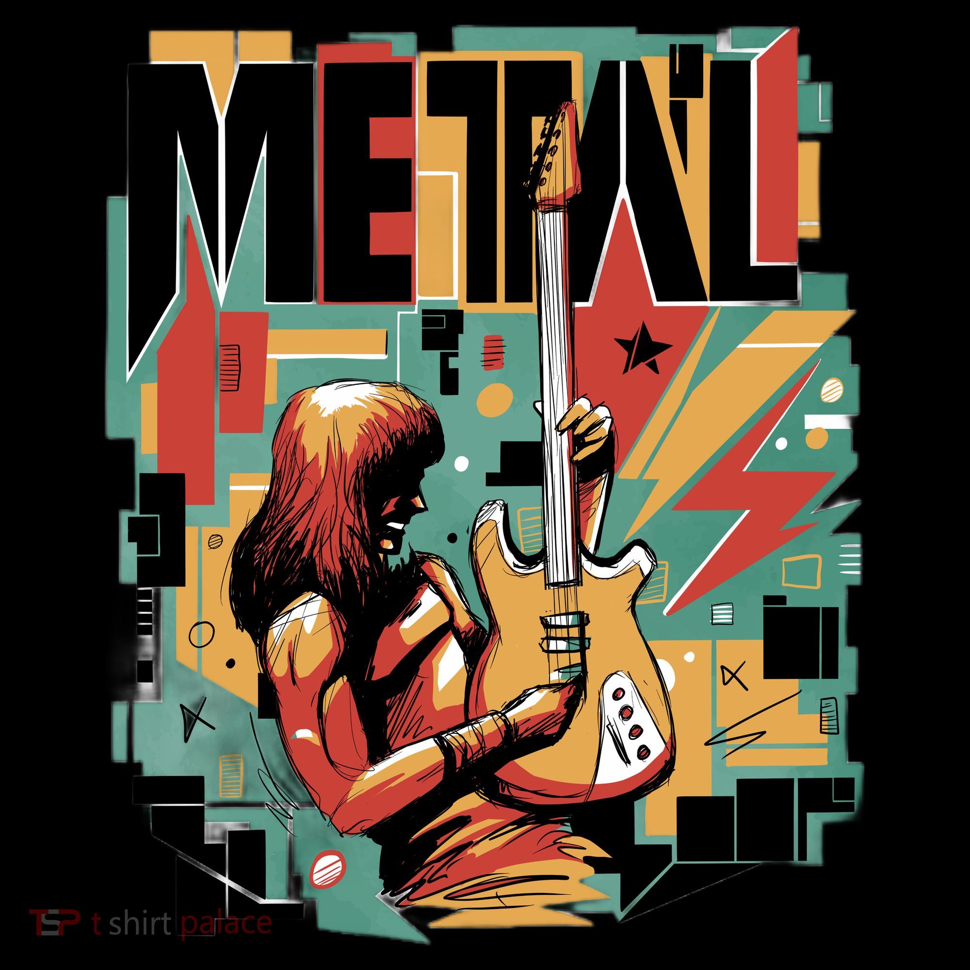 Metal Music Abstract Tank Top