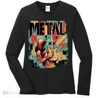 Metal Music Abstract Women's Long Sleeve Shirt thumb 0