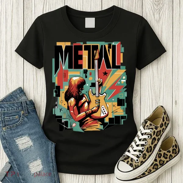 Metal Music Abstract Women's T-Shirt