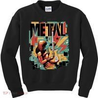 Metal Music Abstract Kids Sweatshirt thumb 0