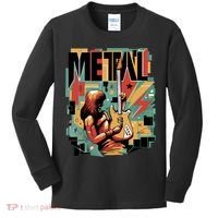 Metal Music Abstract Kids Long Sleeve Shirt thumb 0