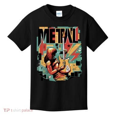 Metal Music Abstract Kids T-Shirt