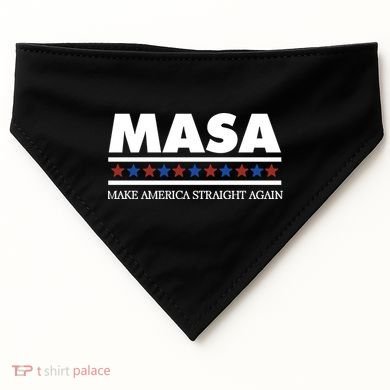 Masa Make America Straight Again USA-Made Doggie Bandana