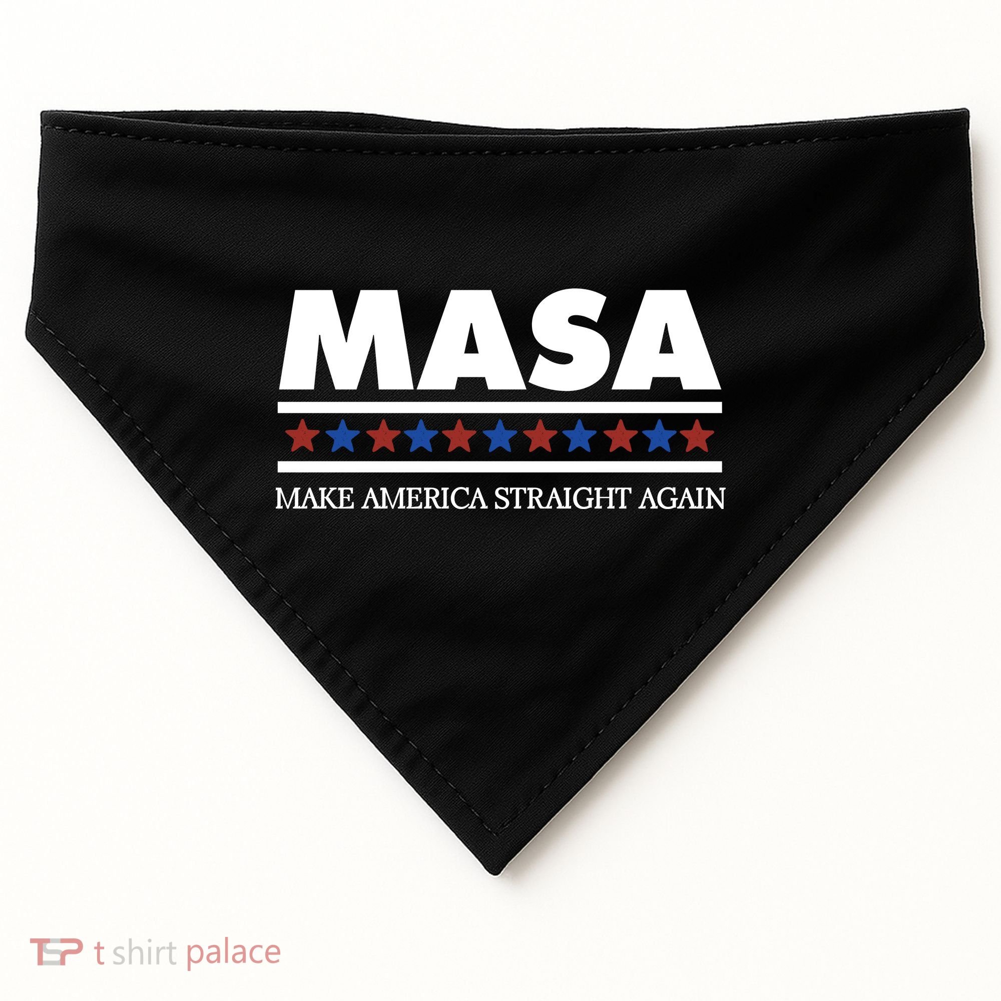 Masa Make America Straight Again USA-Made Doggie Bandana