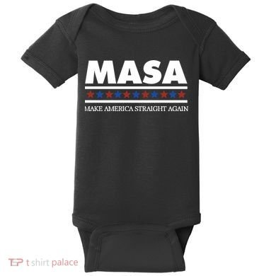 Masa Make America Straight Again Baby Bodysuit