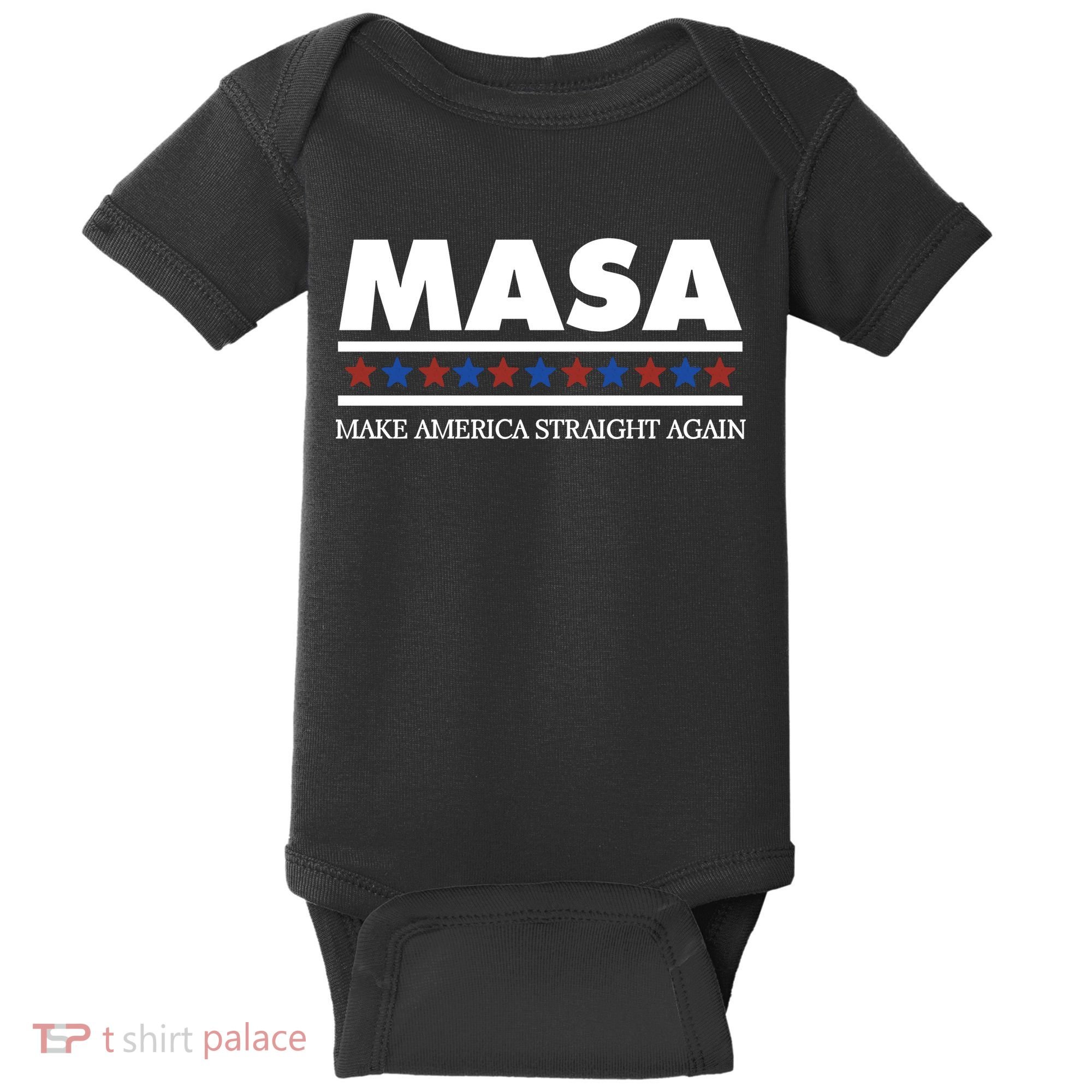 Masa Make America Straight Again Baby Bodysuit