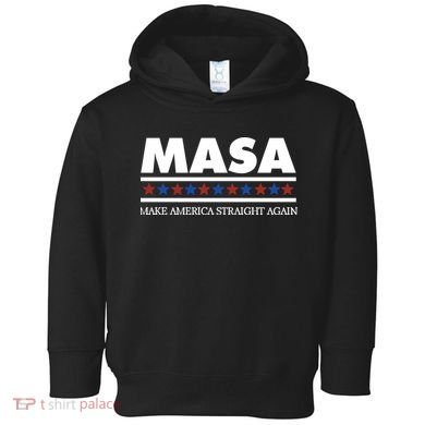 Masa Make America Straight Again Toddler Hoodie
