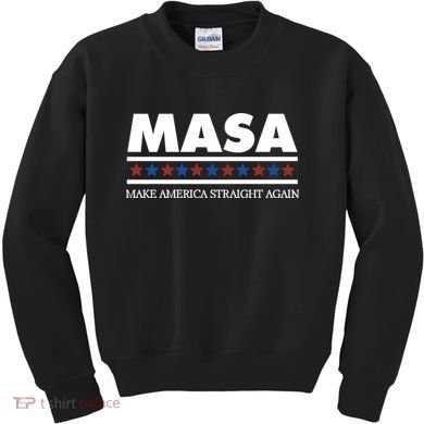 Masa Make America Straight Again Kids Sweatshirt