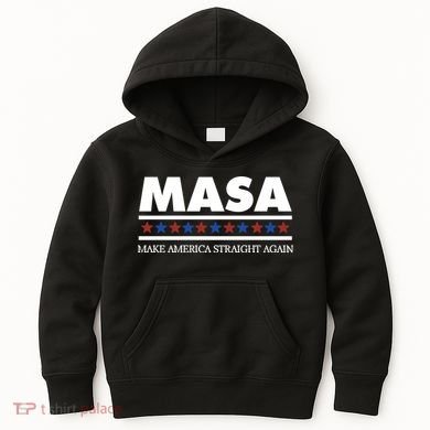 Masa Make America Straight Again Kids Hoodie