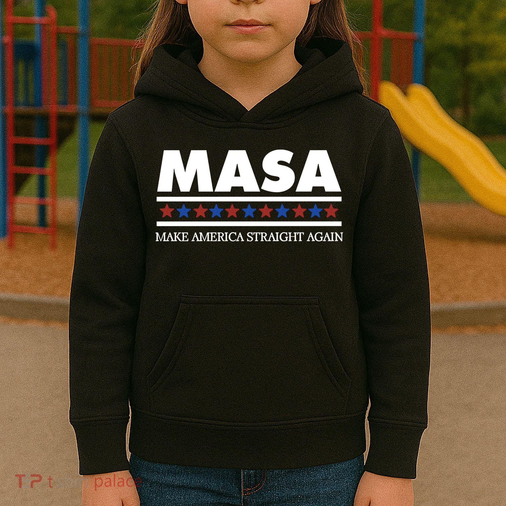 Masa Make America Straight Again Kids Hoodie